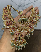 Guttipusalu Necklace with Rice pearls - NN0031